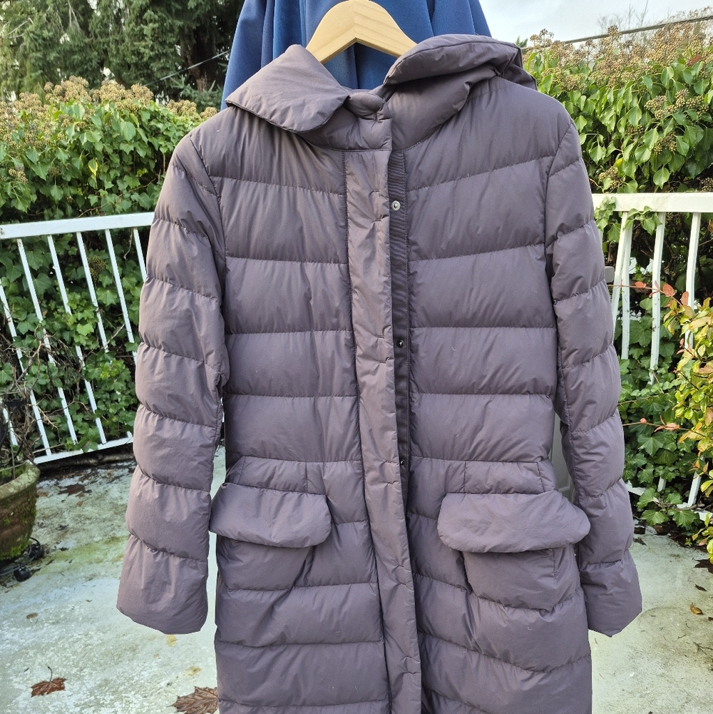Long Down Puffer Coat - Purple Jil Sander For Uniqlo Size S-M